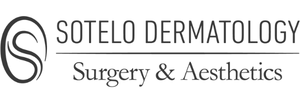 Sotelo Dermatology Surgery and Aesthetics logo with gray circular S icon